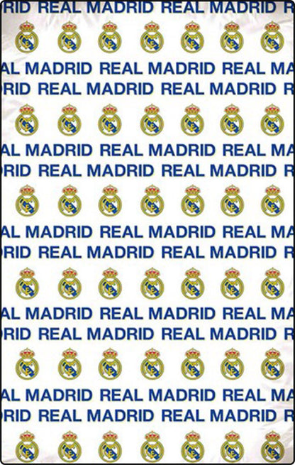 Real Madrid Hoeslaken Logo - Eenpersoons - 90 x 200 cm - Katoen
