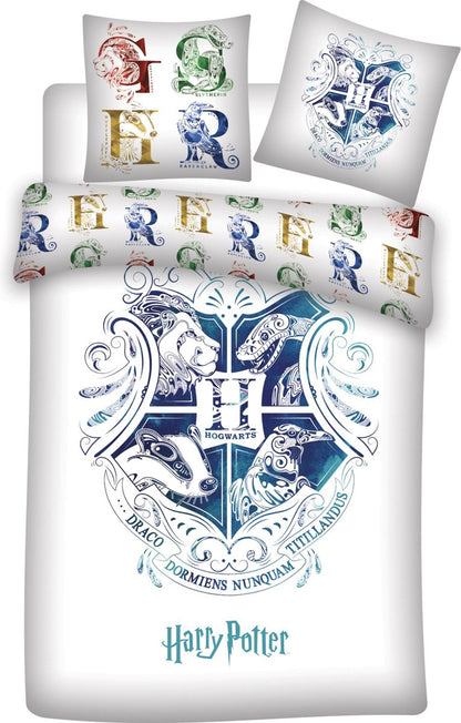 Harry Potter Dekbedovertrek Eenpersoons 140x200 Duurzaam Katoen