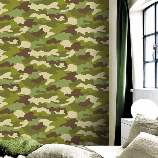 Camouflage Behang
