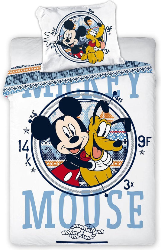 Mickey Mouse Junior Dekbedovertrek 100x135 Duurzaam Katoen 2in1