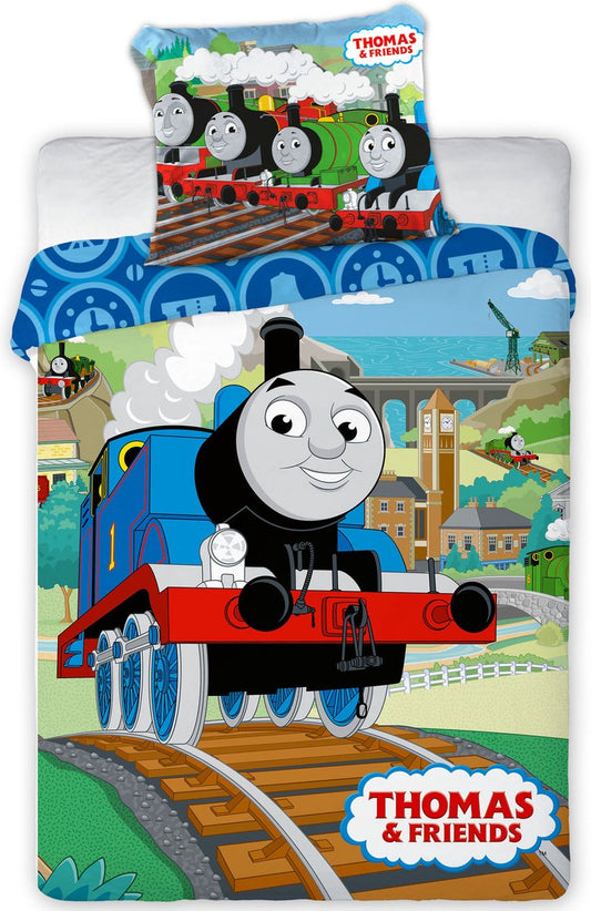 Thomas de Trein Dekbedovertrek 100x135 Katoen Ledikant Peuter