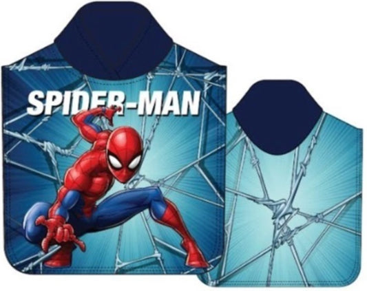 Spiderman Poncho met capuchon Kinderponcho handdoek 50x100cm Katoen