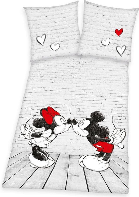 Mickey Minnie Mouse Dekbedovertrek 140x200 2in1 Duurzaam New York