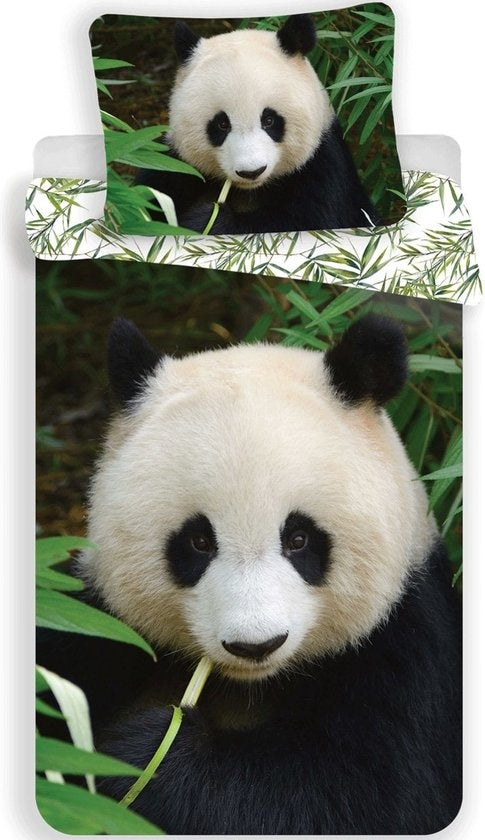Panda Dekbedovertrek 140x200 2in Duurzaam Katoen