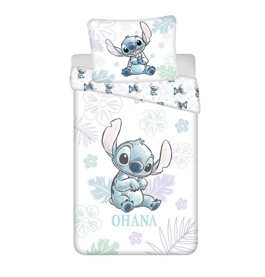 Disney Lilo Stitch Eenpersoons Dekbedovertrek 140x200 cm Katoen 2in1 Duurzaam