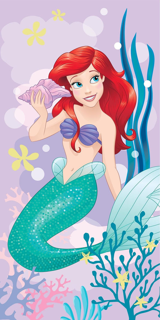 Disney Ariel De kleine Zeemeermin Handdoek 70x140 Duurzaam Katoen