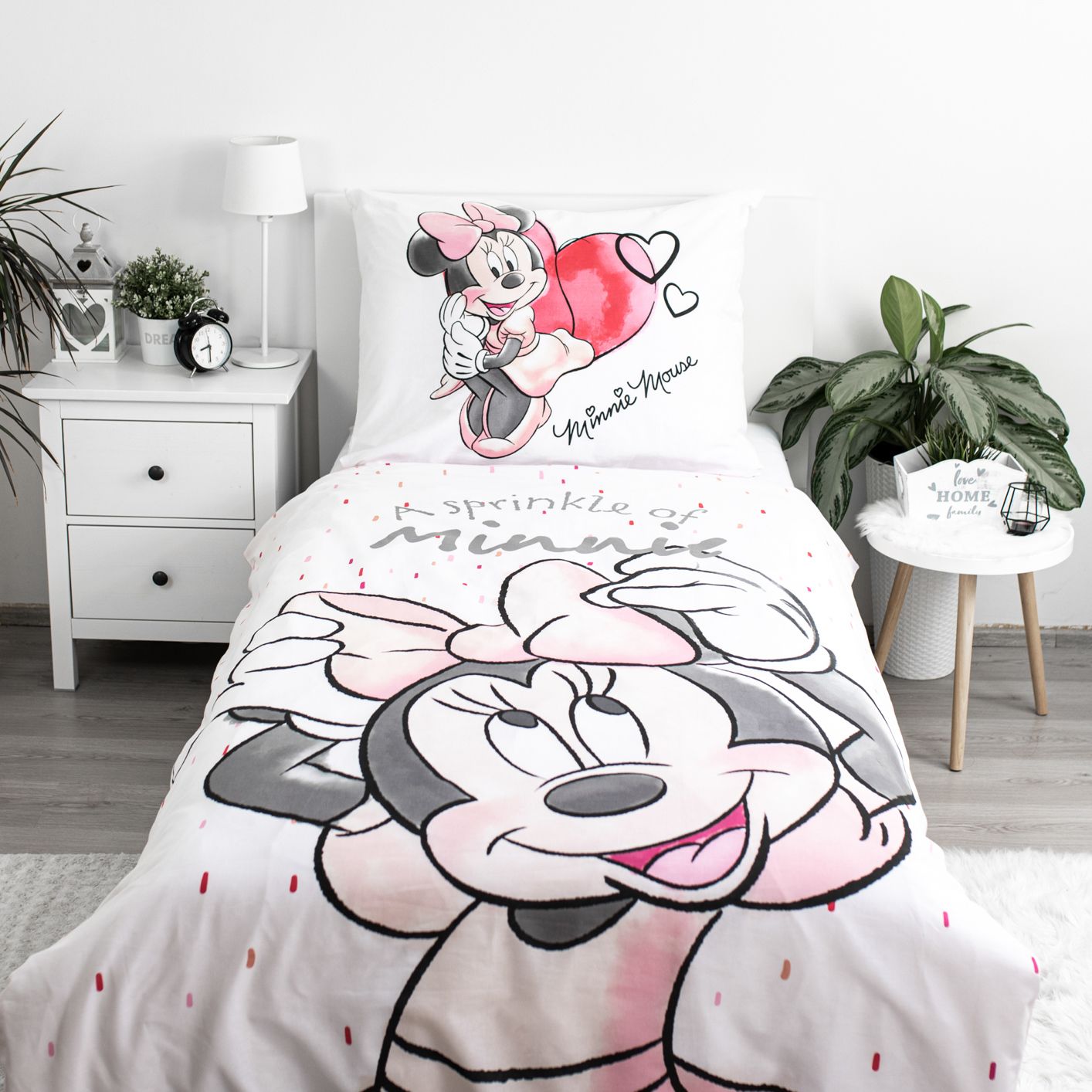 Minnie Mouse Dekbedovertrek 140x200 2in1 Duurzaam Katoen