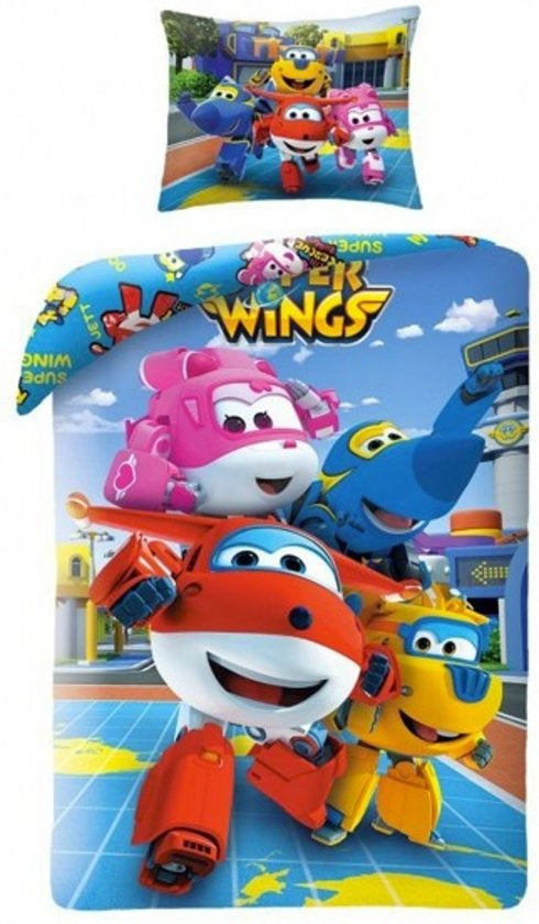 Super Wings Dekbedovertrek Friends