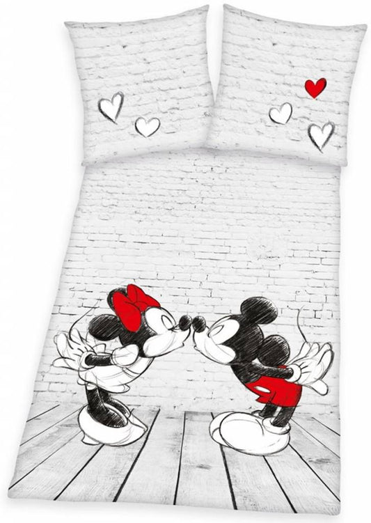 Mickey Minnie Mouse Dekbedovertrek To Kiss