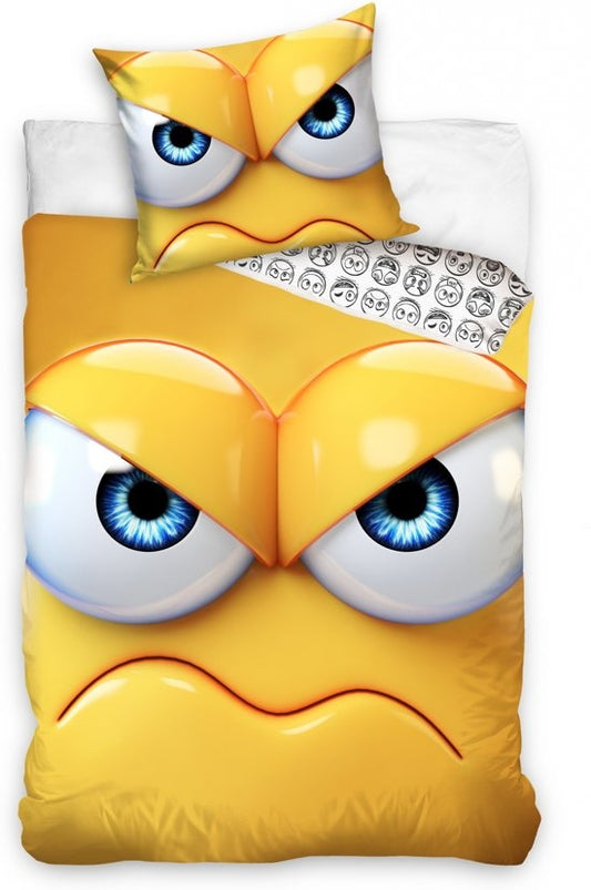 Emoji Dekbedovertrek 140x200 Katoen 2in1 Duurzaam