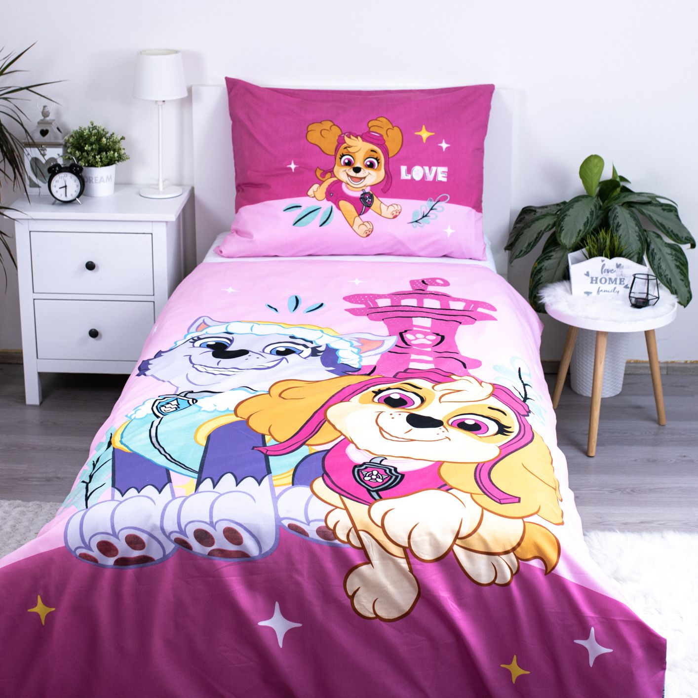 PAW Patrol Dekbedovertrek 140x200 Polyester 2in1 Duurzaam