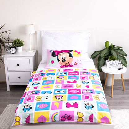 Minnie Mouse Dekbedovertrek 100x135 Junior Katoen