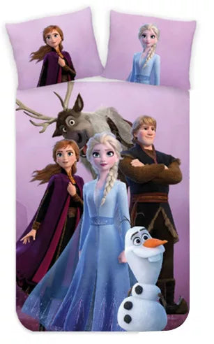 Disney Frozen Paars Dekbedovertrek 100x135 2in1 Kussensloop 40x45