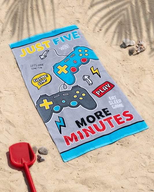 Game Badlaken Just 5 More Minutes Handdoek 70x140 Duurzaam