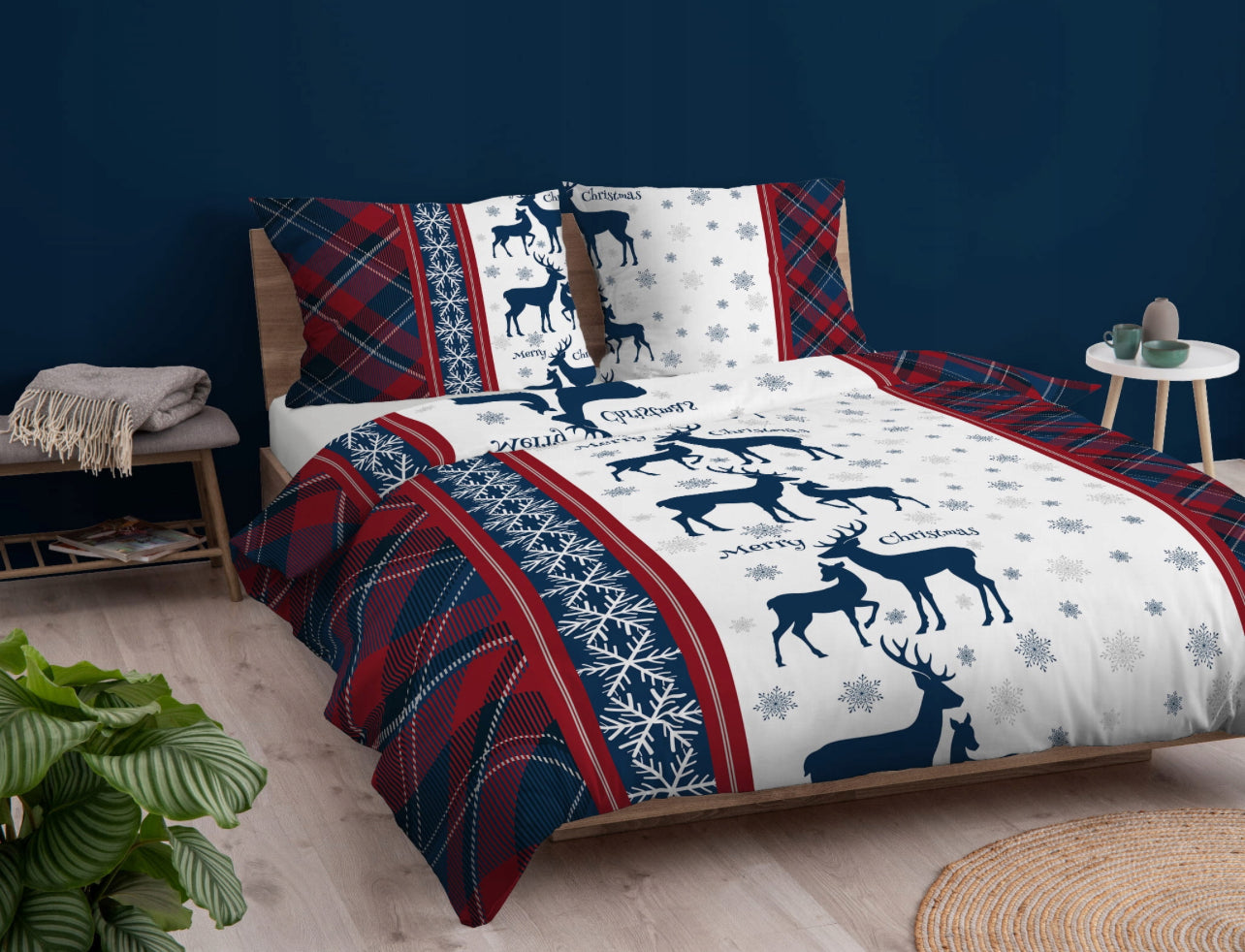 Kerst Dekbedovertrek 140x200 Flanel Duurzaam