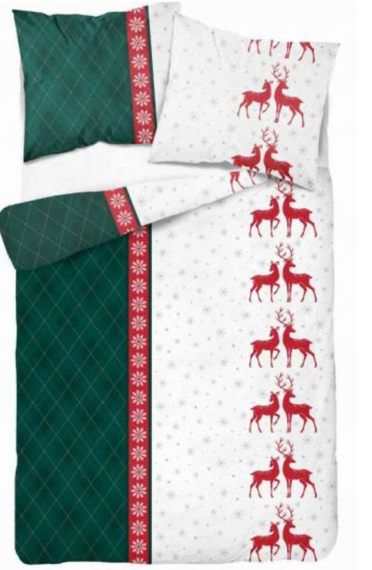 Kerst Dekbedovertrek 140x200 Flanel Duurzaam