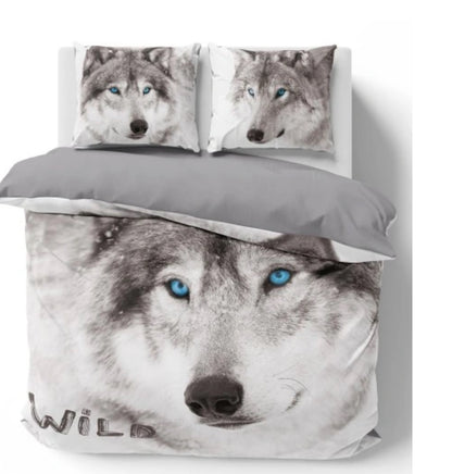 WOLF Dekbedovertrek Tweepersoons 220x200 Duurzaam Katoen 3D