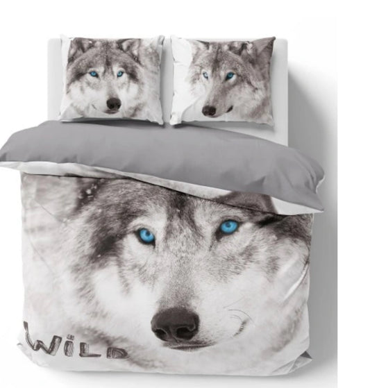 WOLF Dekbedovertrek Tweepersoons 220x200 Duurzaam Katoen 3D