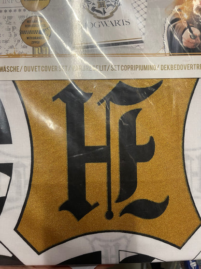 Harry Potter Dekbedovertrek 140x200 Glitter Goud 2in1 Duurzaam