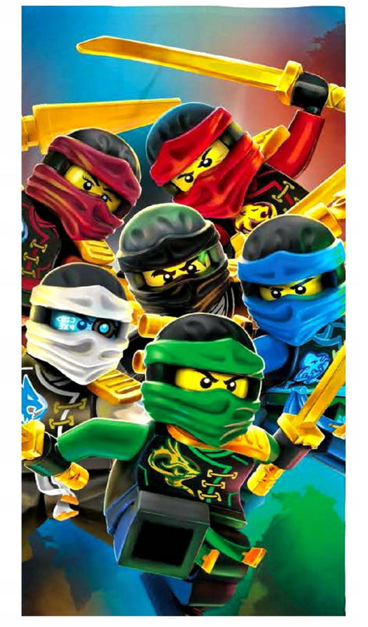 Ninjago Handdoek 70x140 Polyester Duurzaam Sneldrogend