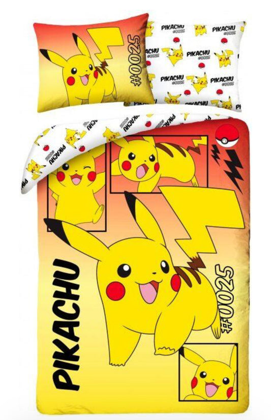 Pokemon Dekbedovertrek 140x200 2in1 Duurzaam High Five