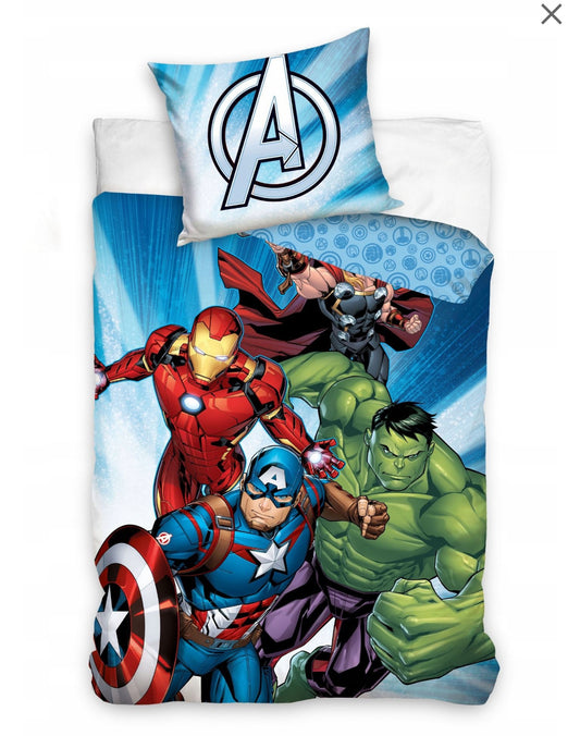 Marvel Avengers Dekbedovertrek 140x200 2in1 Katoen Duurzaam