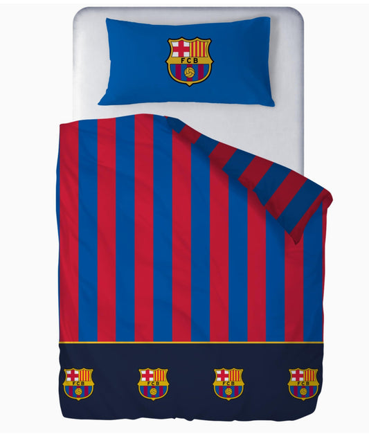 FC Barcelona Dekbedovertrek 240x220 Duurzaam Polykatoen Lits Jumeaux