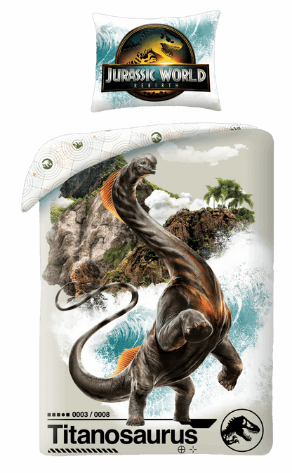 Jurassic World Dekbedovertrek 140x200 Dinosaurus Duurzaam polyester 2in1