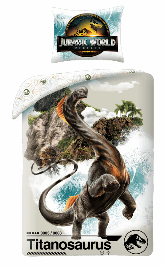 Jurassic World Dekbedovertrek 140x200 Dinosaurus Duurzaam polyester 2in1