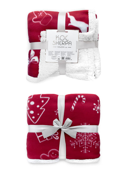 Kerst Fleeceplaid 150x200 Duurzaam Goed Kwaliteit Deken Feestlijk