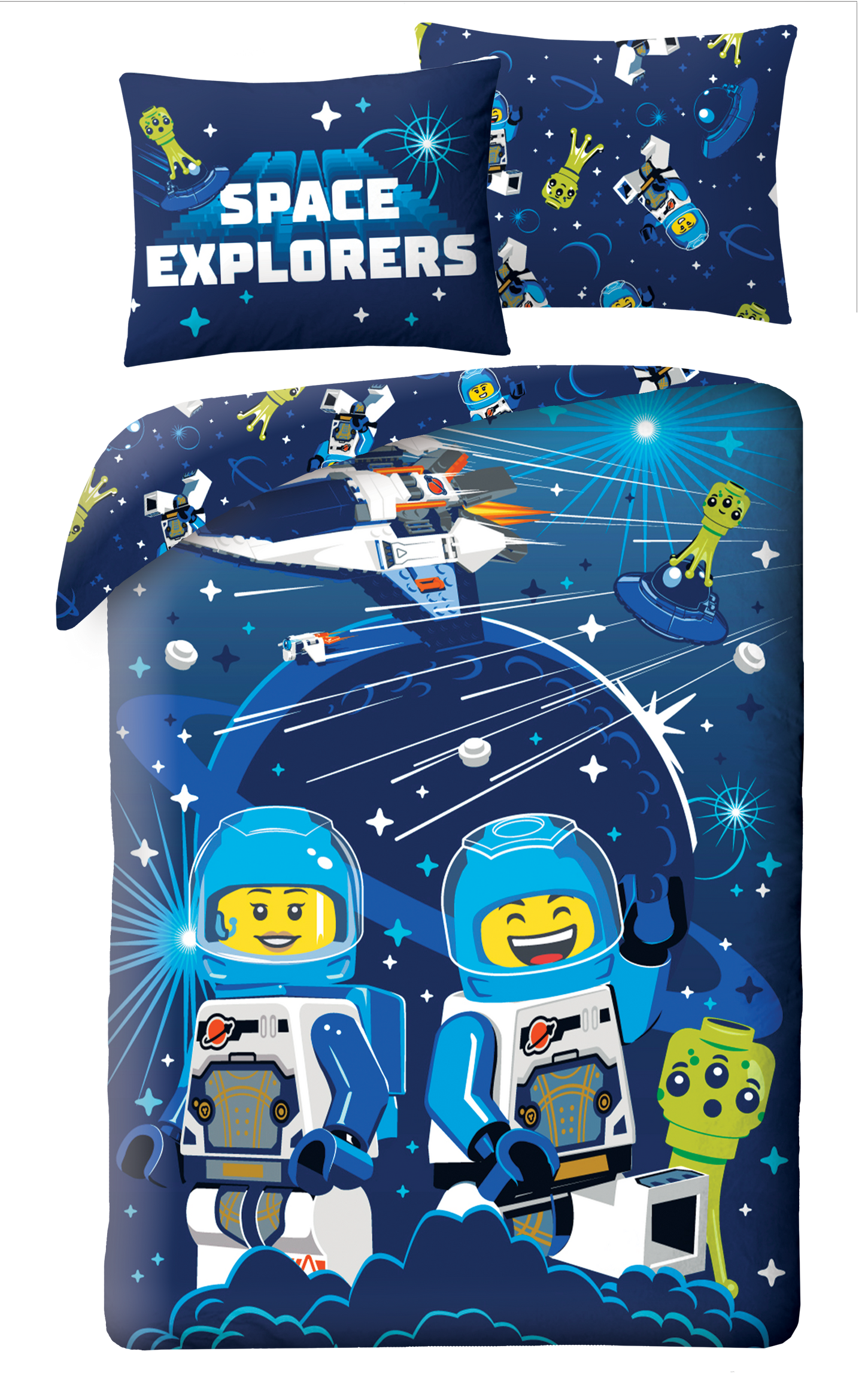 Lego City Dekbedovertrek 140x200 GroteKussensloop 70x90 Polyester