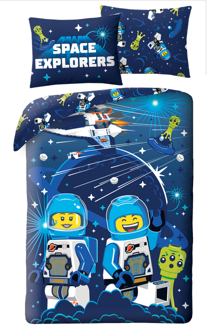 Lego City Dekbedovertrek 140x200 GroteKussensloop 70x90 Polyester