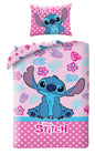 Disney Lilo Stitch Eenpersoons Dekbedovertrek 140x200 cm Katoen 2in1 Duurzaam