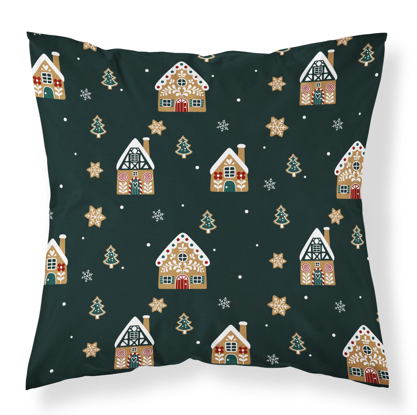 Kerstboom Gingerbread Kerst Sierkussen 40x40cm Christmas Xmas