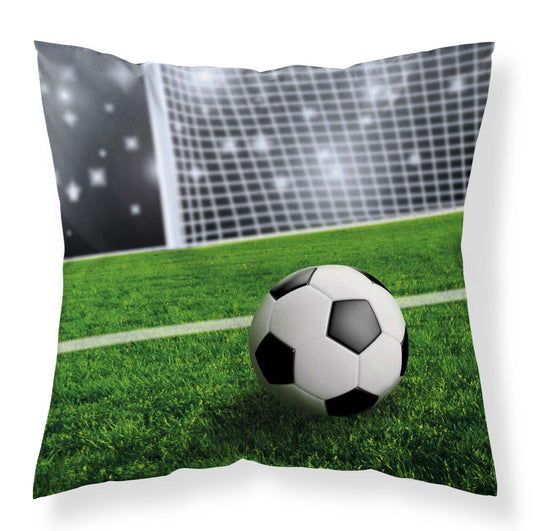 Voetbal sierkussen Gevuld 40x40 Duurzaam Polyester