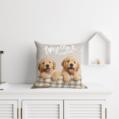 Puppy Sierkussen 40x40cm Hondje Golden Retiever