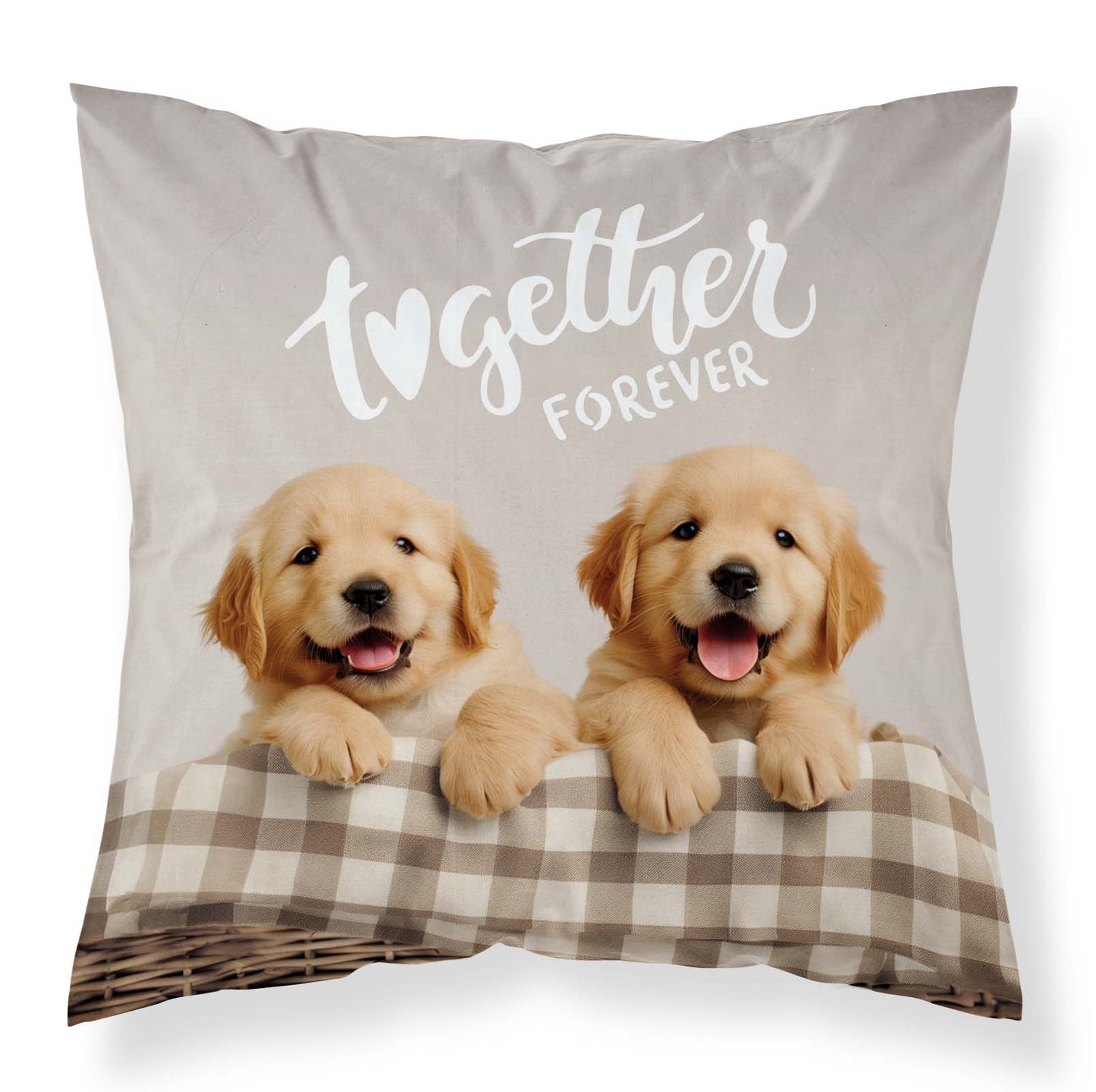 Puppy Sierkussen 40x40cm Hondje Golden Retiever