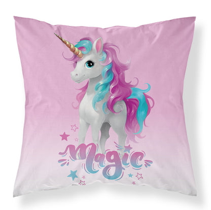 Unicorn Kussen 40x40cm inclusief kussen vulling 230grms