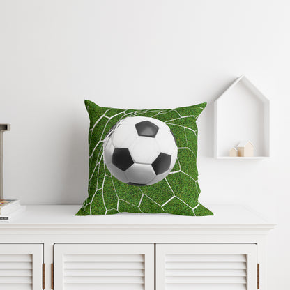 Voetbal sierkussen Gevuld 40x40 Duurzaam Polyester