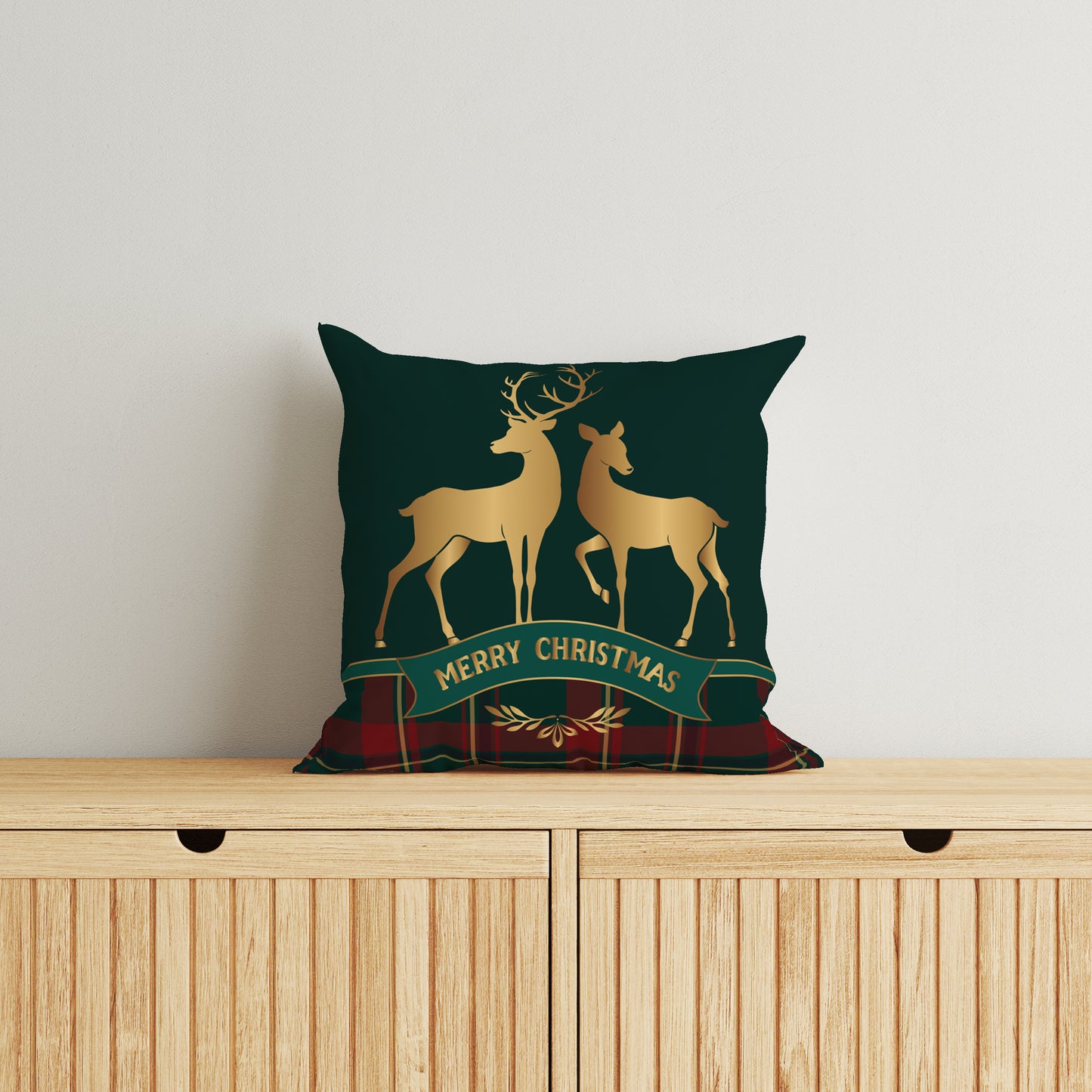 Reindier Kerst Sierkussen 40x40cm Christmas Xmas