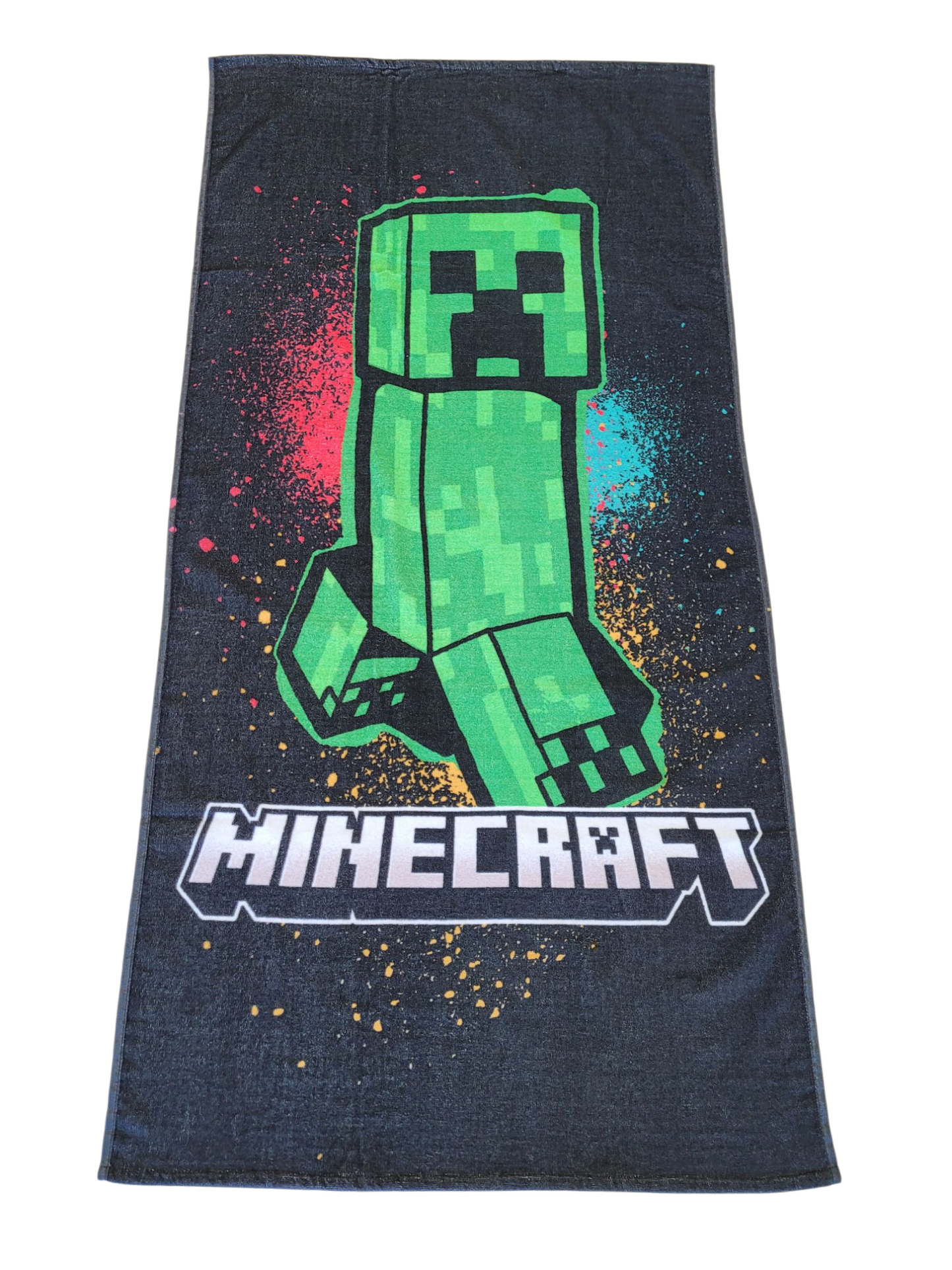 Minecraft Handdoek Creeper 70x140 Duurzaam Katoen