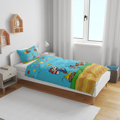 Super Mario Dekbedovertrek 140x200 2in1 Duurzaam Polyester