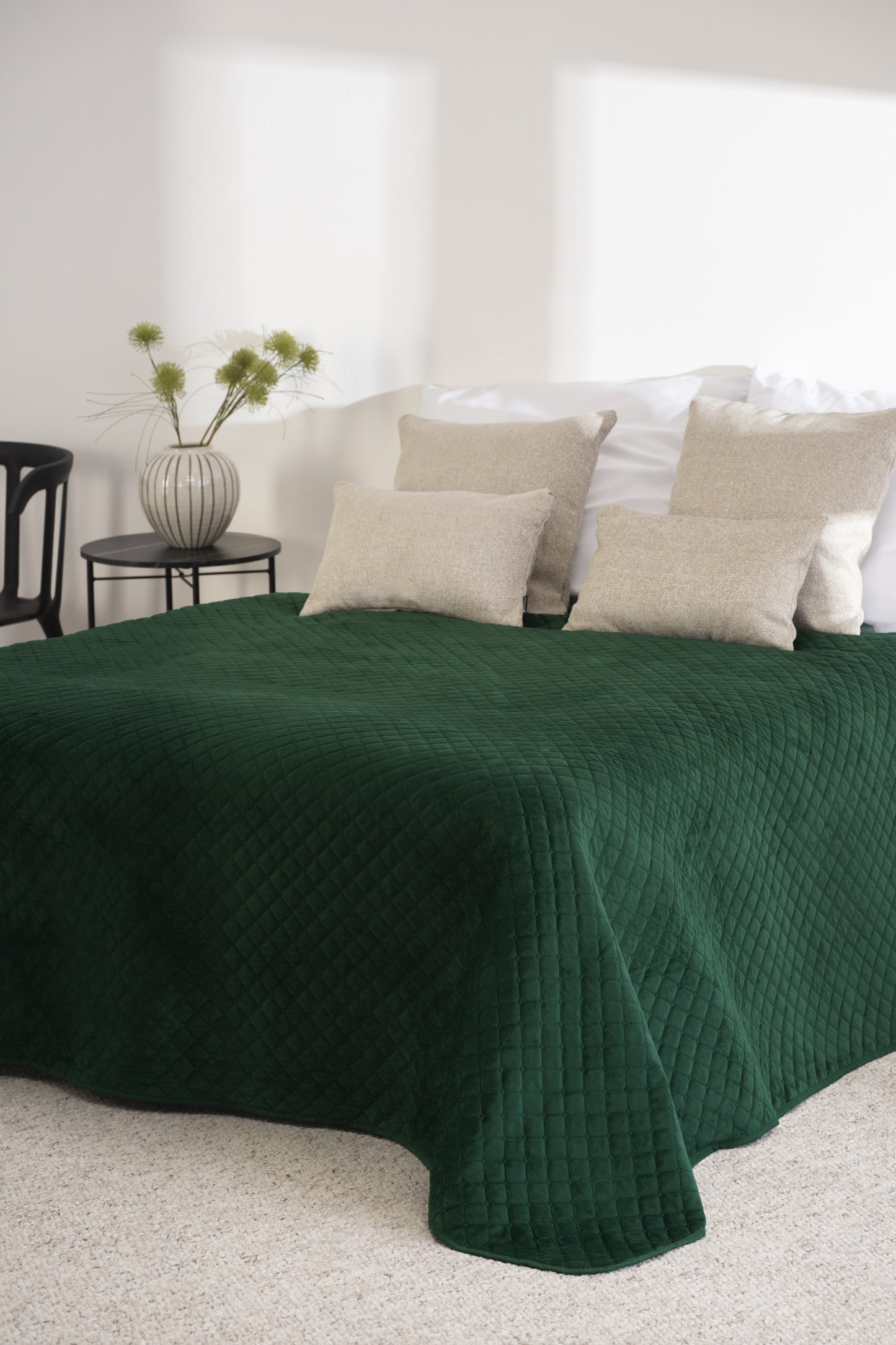 Dekoratieve Sprei 170x210cm Flesgroen