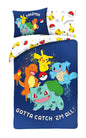 Pokemon Dekbedovertrek 140x200 2in1 Duurzaam Polyester