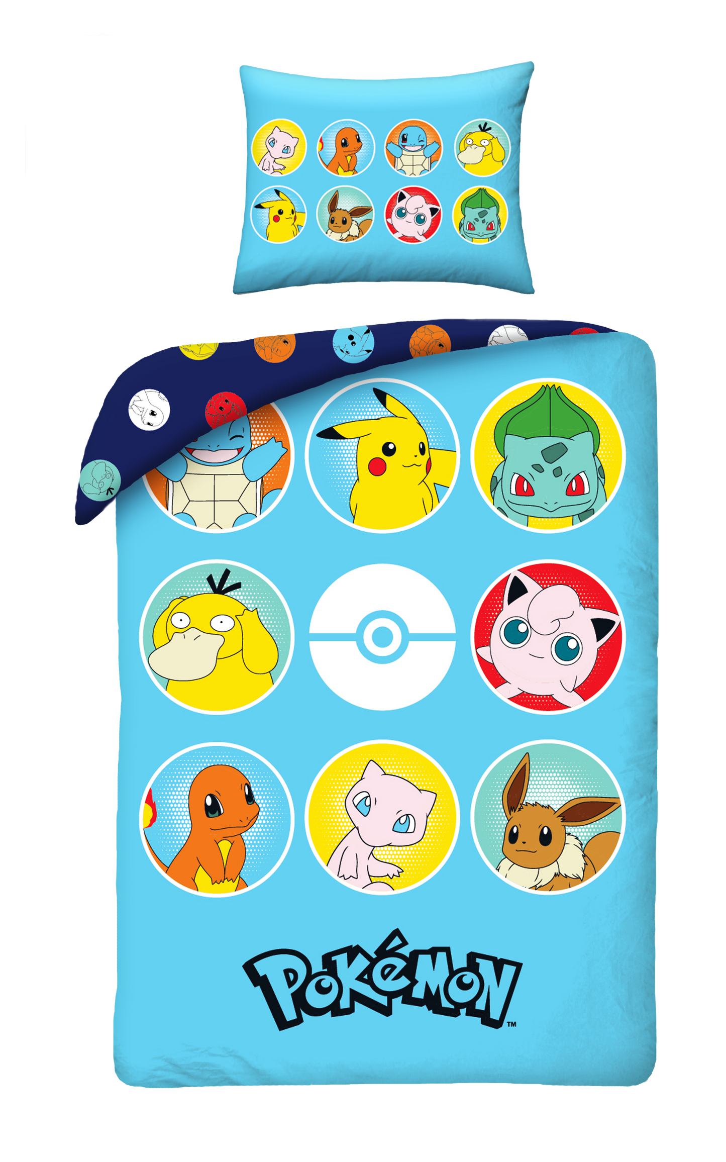 Pokemon Dekbedovertrek 140x200 2in1 Duurzaam Polyester