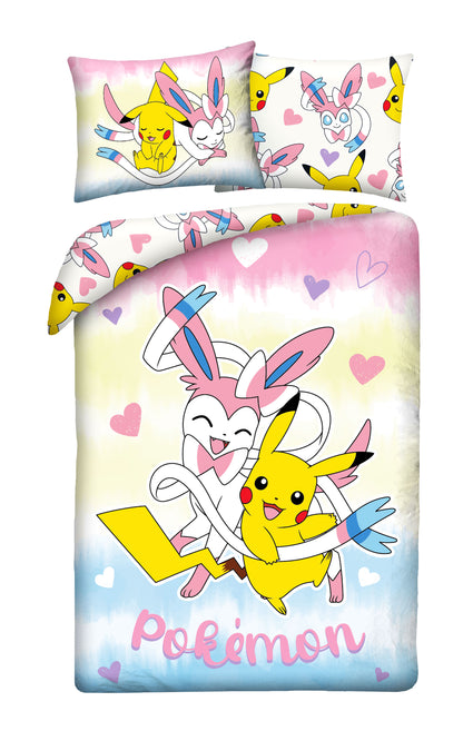 Pokemon Dekbedovertrek 140x200 2in1 Duurzaam Polyester