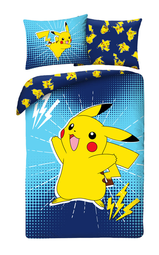 Pokemon Dekbedovertrek 140x200 2in1 Duurzaam Polyester