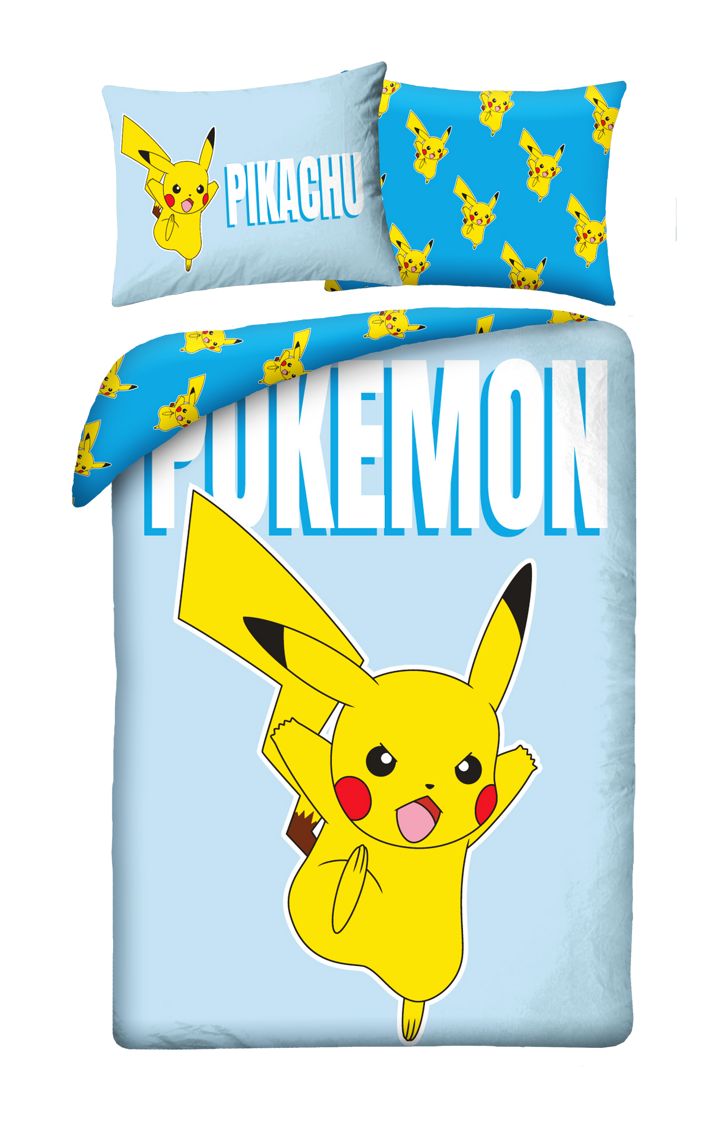 Pokemon Dekbedovertrek 140x200 2in1 Duurzaam Polyester