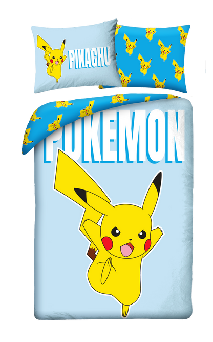 Pokemon Dekbedovertrek 140x200 2in1 Duurzaam Polyester