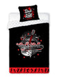 Rock 'n Roll Dekbedovertrek  140x200 Duurzaam Katoen 2in1 GLOW in the Dark